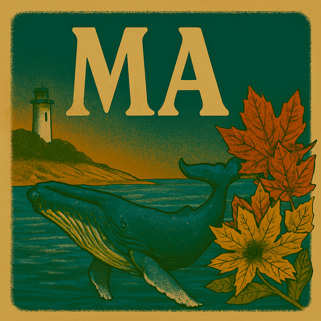 Massachusetts Spirit: Whales, Leaves & Light